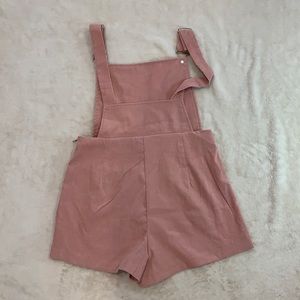 Blush pink overalls